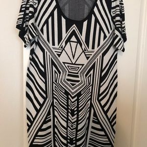 Short sleeves women’s sweater dress.